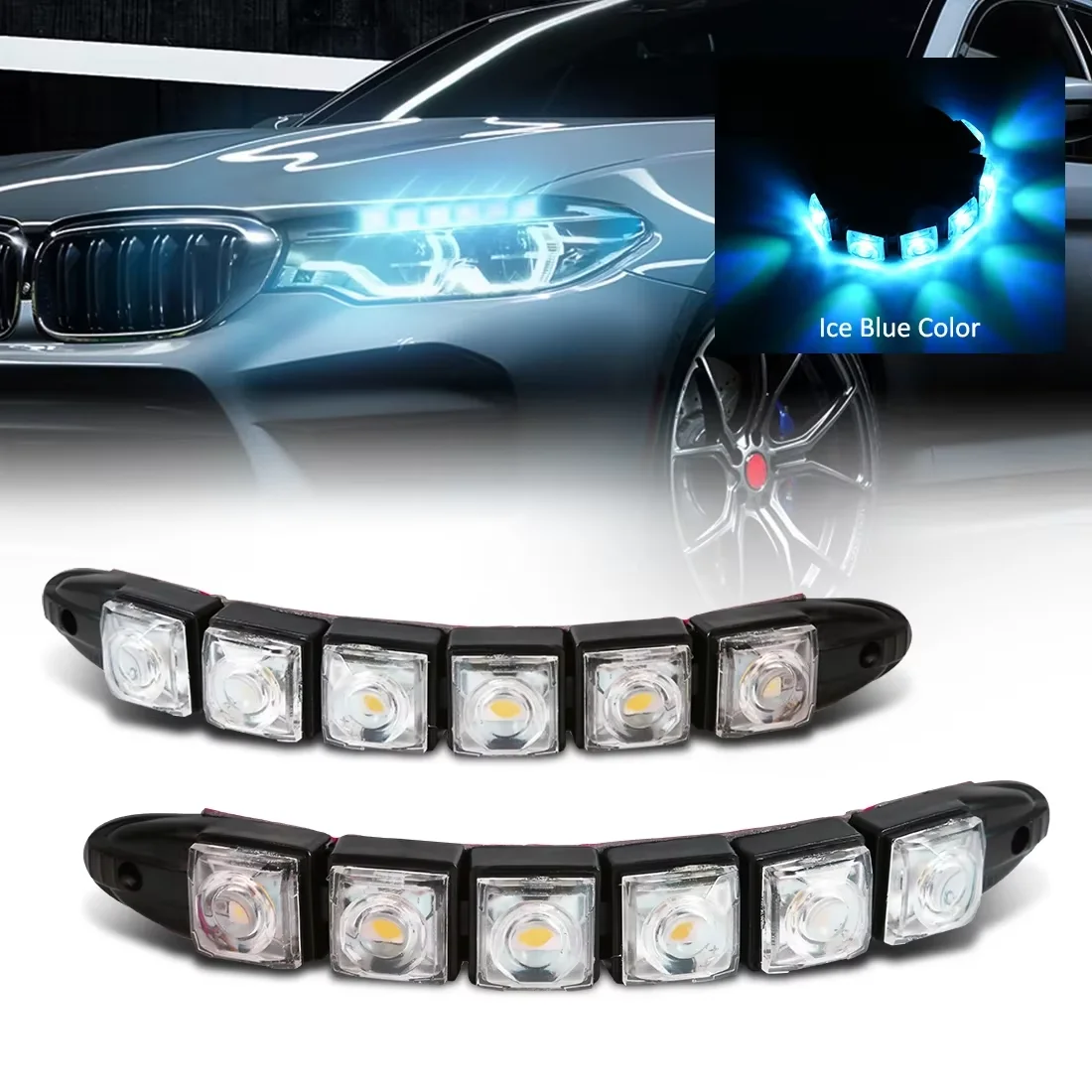 Running Headlamp Led - LED 방수 DRL 라이트, 자동차 장식,