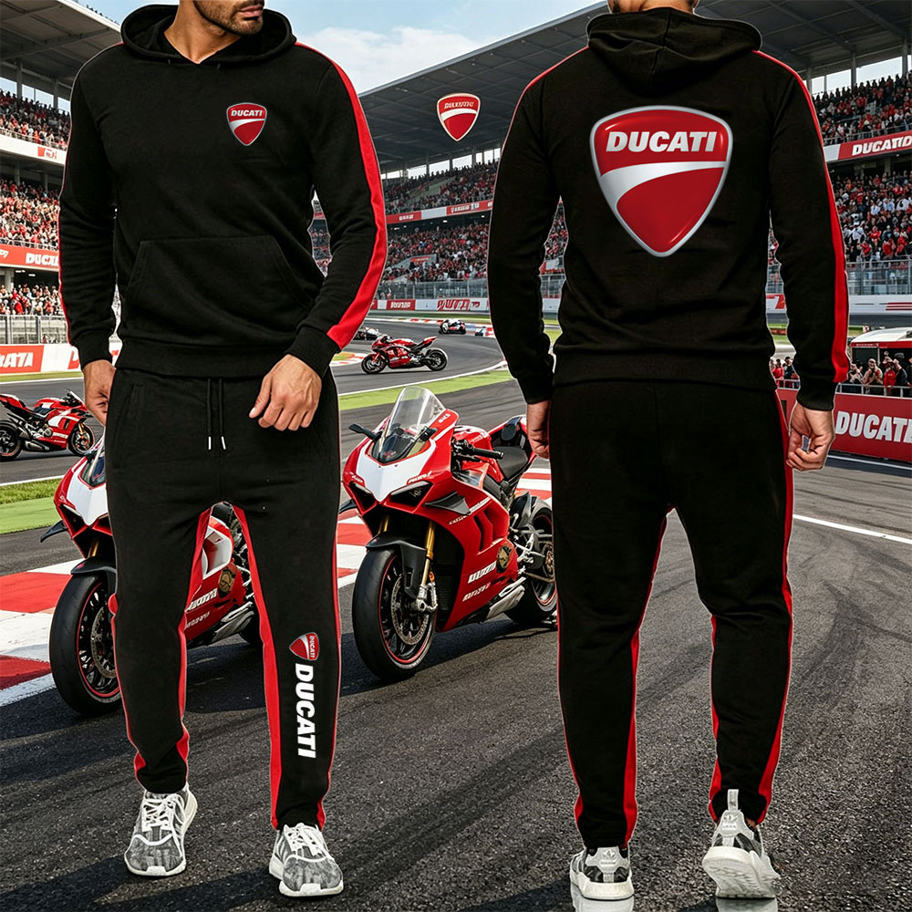 Running Gear Motor - 2026 남성 운동복 Ducati 모터 프린트