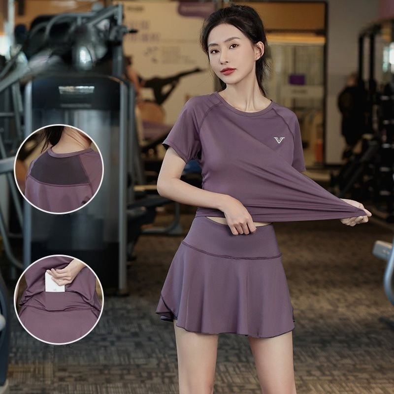 Running Gear For Your Phone - 여성용 러닝복 반팔 메쉬 폰 포켓