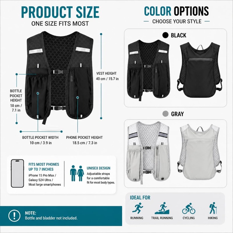 러닝 및 사이클링 스포츠 반사경 경량 조끼, 휴대폰 수 - Running Gear For Your Phone 리뷰 및 가격