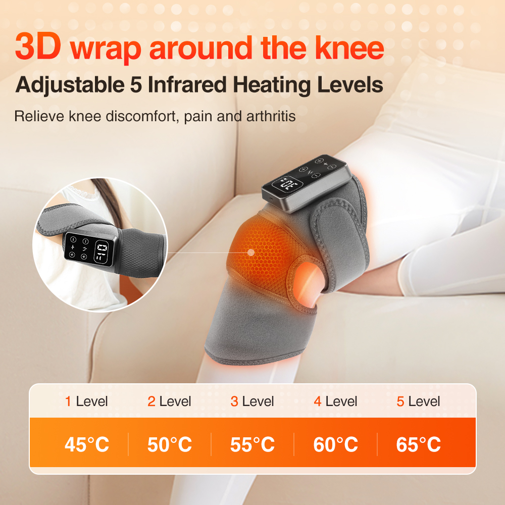 전기 발목 보호대 마사지기 3가지 진동 5단계 온찜질  - Knee Support Brace 리뷰 및 가격