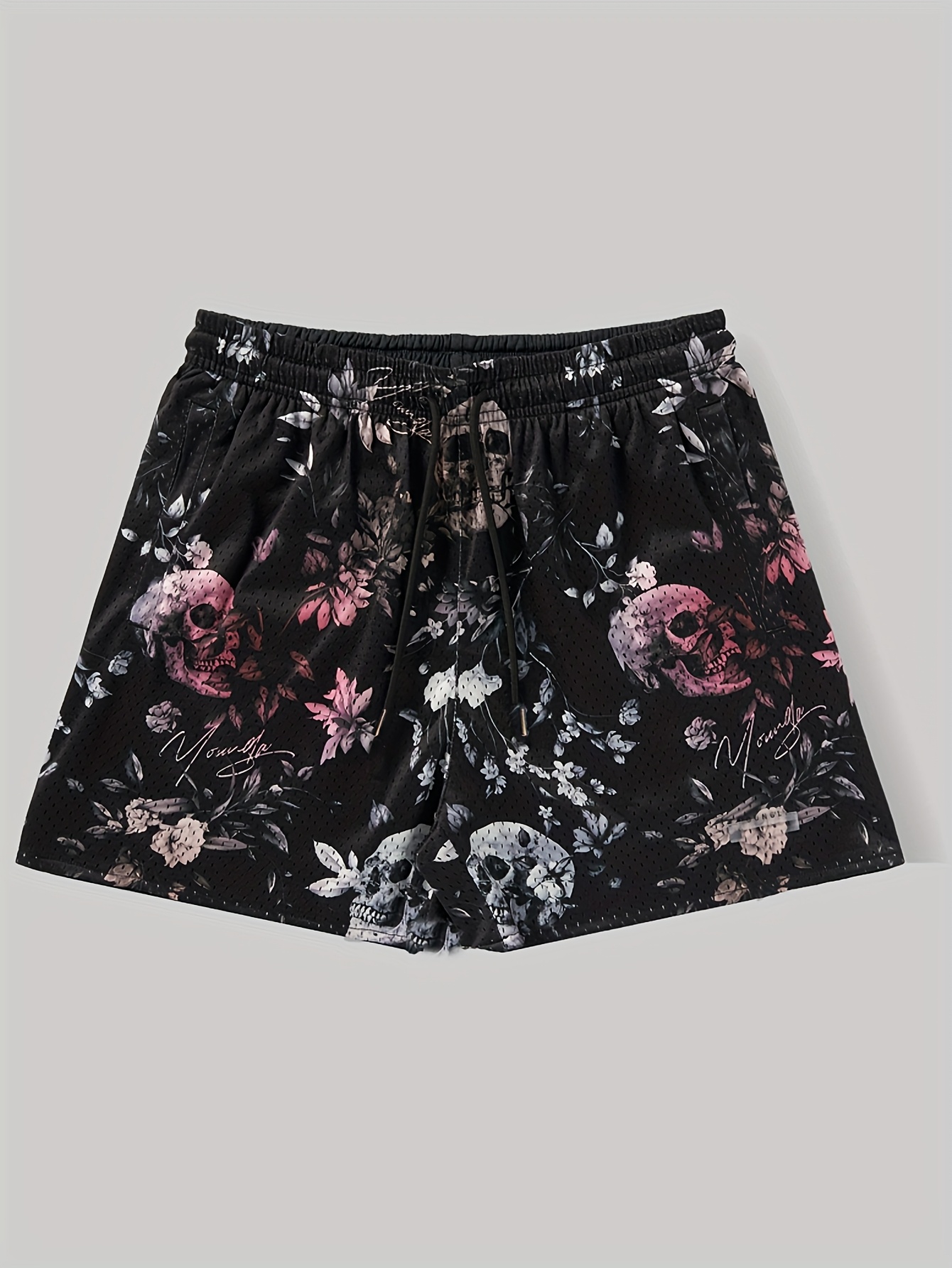 여름 통기성 농구 반바지 해골 불꽃 디자인 캐주얼 운동 - Running Gear Design 리뷰 및 가격