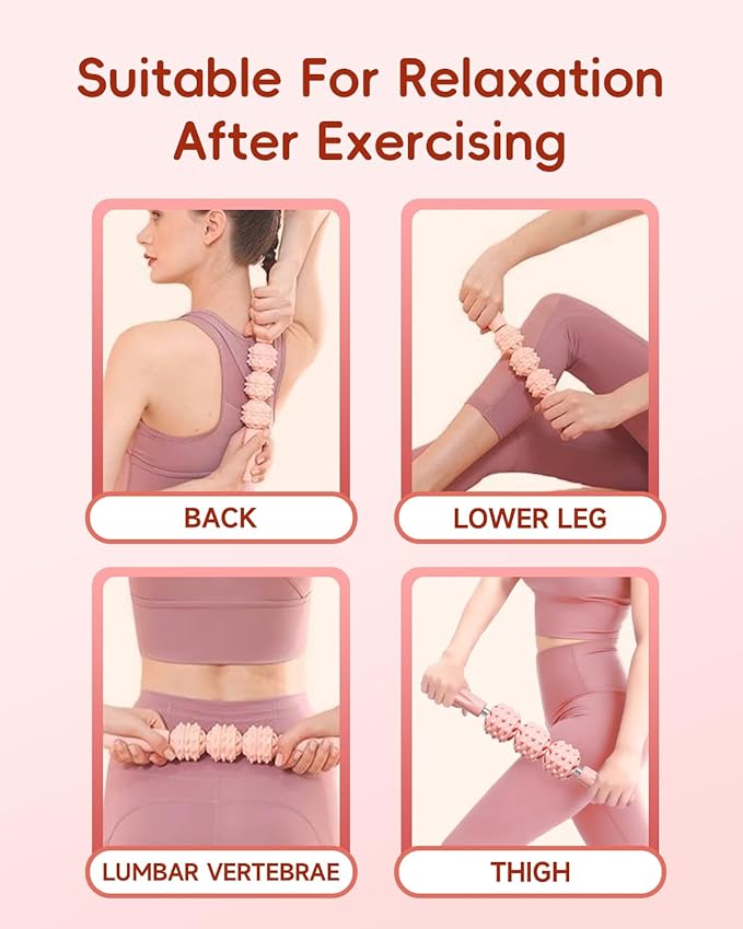 다리 근육 롤러, 3개의 볼이 있는 물리적 마사지기,  - Muscle Roller Stick 리뷰 및 가격