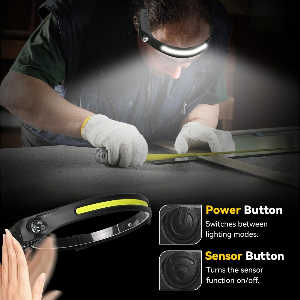 COB 센서 산업용 LED 헤드램프 충전식 헤드 손전등 - Running Headlamp Led 리뷰 및 가격