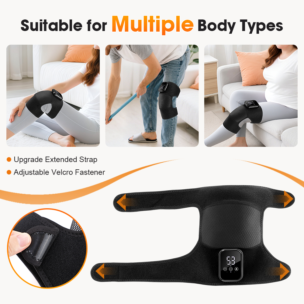 전기 가열 무릎 마사지기, 3가지 모드 진동 무릎 마사 - Knee Support Brace 리뷰 및 가격