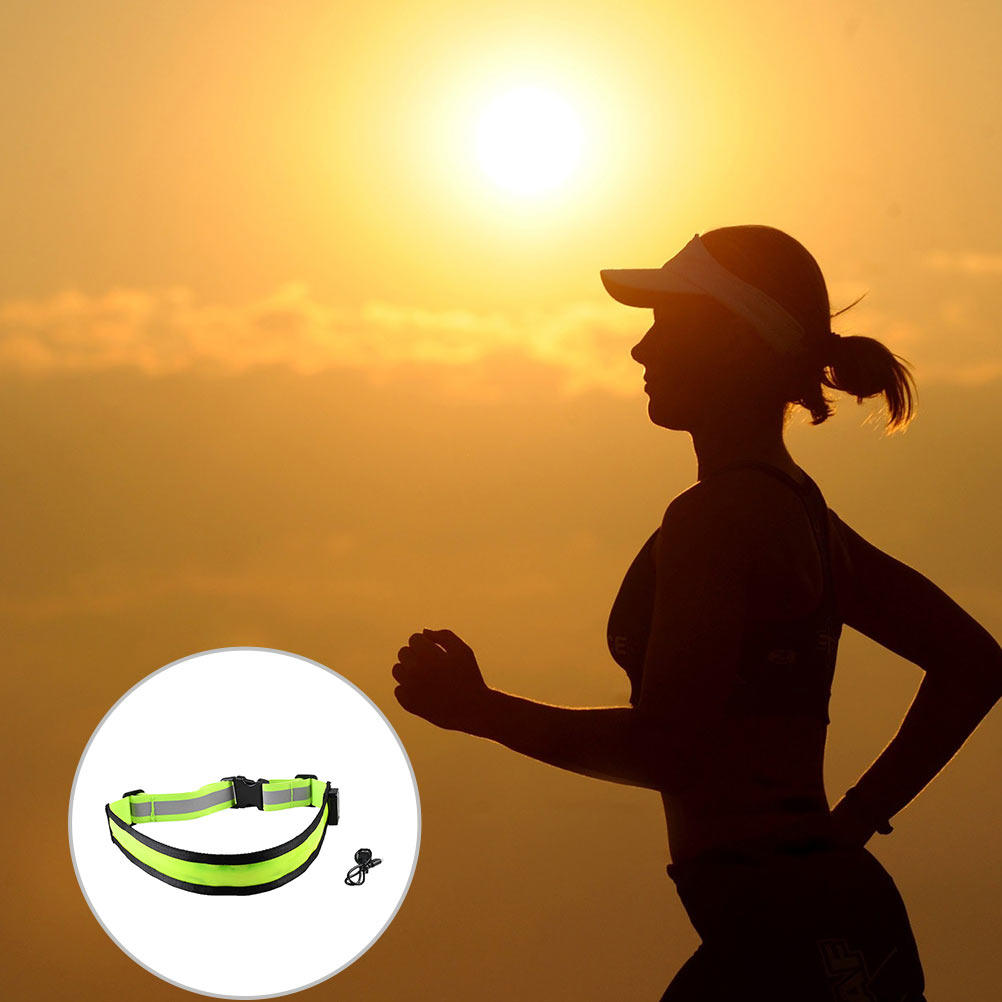 LED 충전식 반사 벨트 조절 가능한 녹색 러닝 안전  - Running Gear Green 리뷰 및 가격