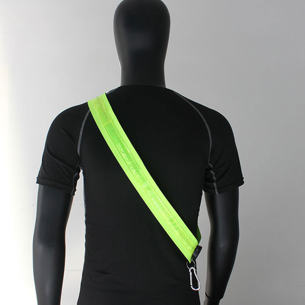 조명형 어깨끈 충전식 LED 반사 러닝벨트 야간 안전  - Running Gear Green 리뷰 및 가격