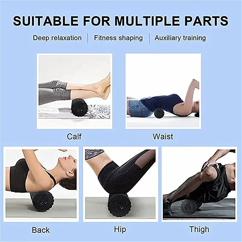 4 단 진동 전기 요가 마사지 폼, 피트니스 롤러 등받 - Muscle Roller Stick 리뷰 및 가격