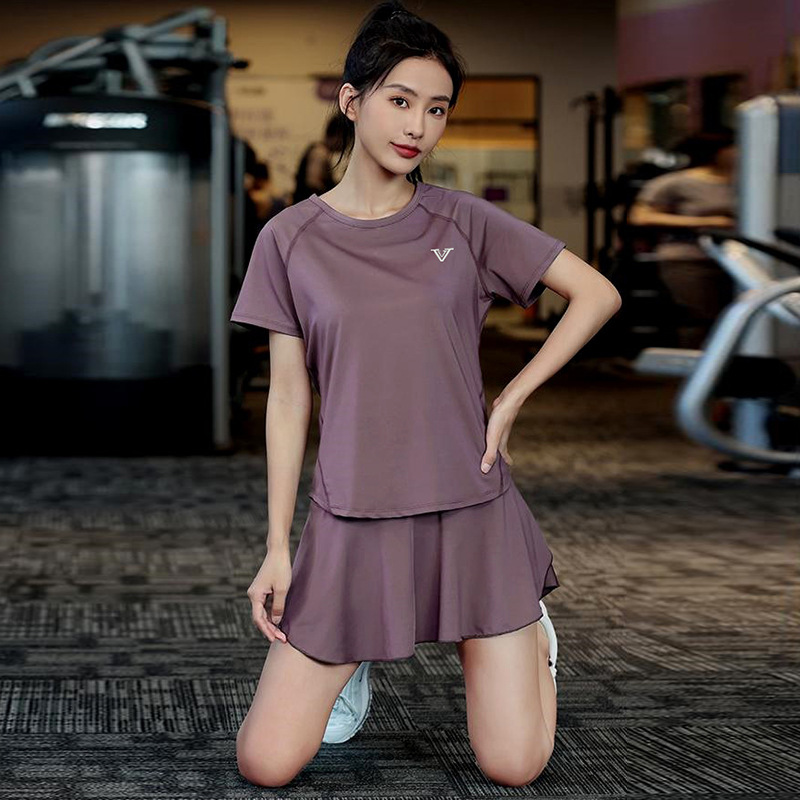여성용 러닝복 반팔 메쉬 폰 포켓 주름 스커트 퀵 드라 - Running Gear For Your Phone 리뷰 및 가격