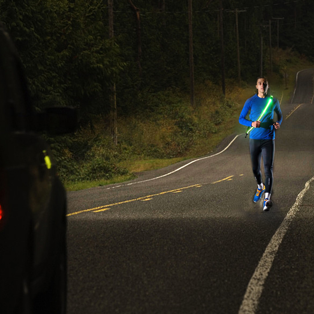 USB 충전식 조절 가능 LED 반사 벨트 사이클링 반 - Running Gear Green 리뷰 및 가격