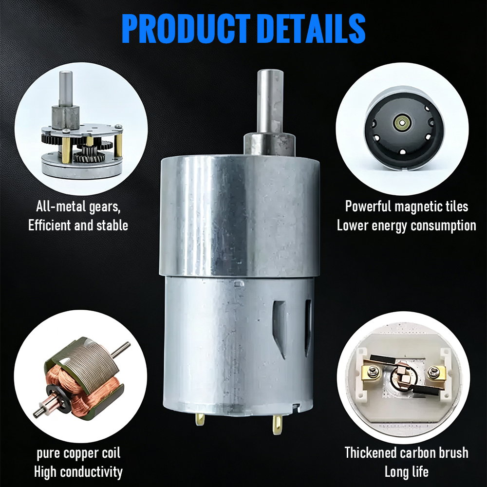 Tungfull 고 토크 DC 기어 감속기 모터 DIY - Running Gear Motor 리뷰 및 가격
