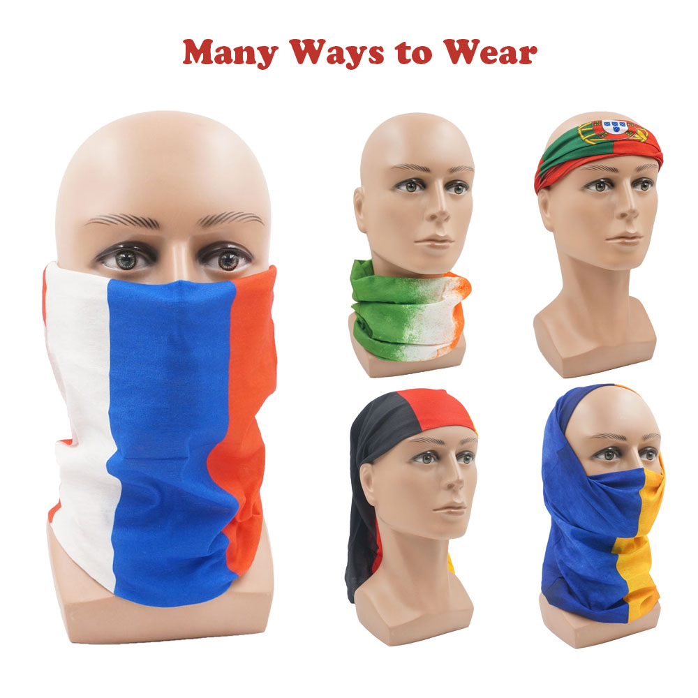 유럽 국가 얼굴 및 목 각반, 국기 반다나, 야외 머리 - Running Gear Usa 리뷰 및 가격