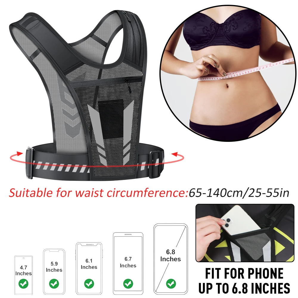 전화 홀더 및 키 포켓이 있는 반사형 러닝 조끼, 남성 - Running Gear For Your Phone 리뷰 및 가격