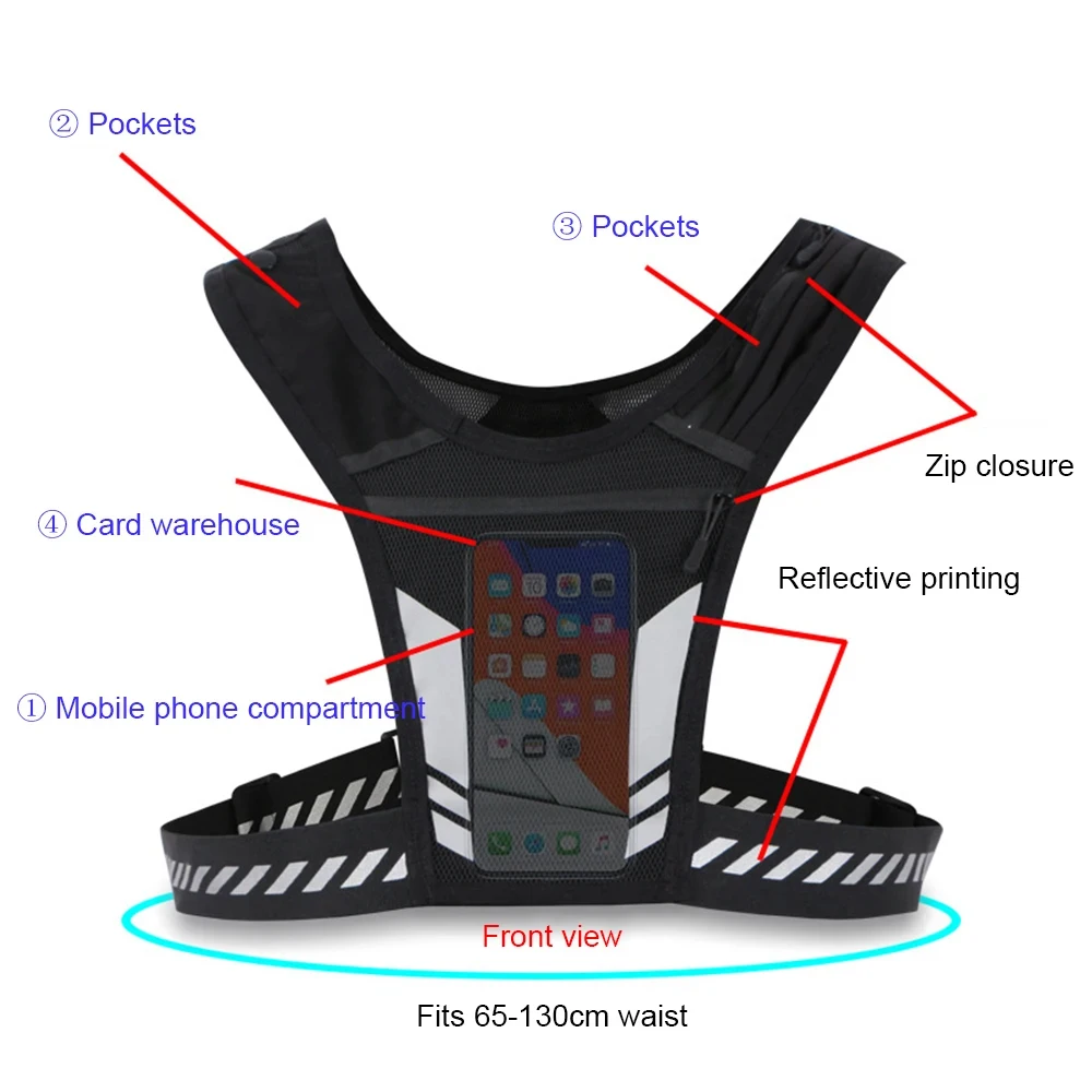 전화 홀더 및 키 포켓이 있는 반사형 러닝 조끼, 남성 - Running Gear For Your Phone 리뷰 및 가격