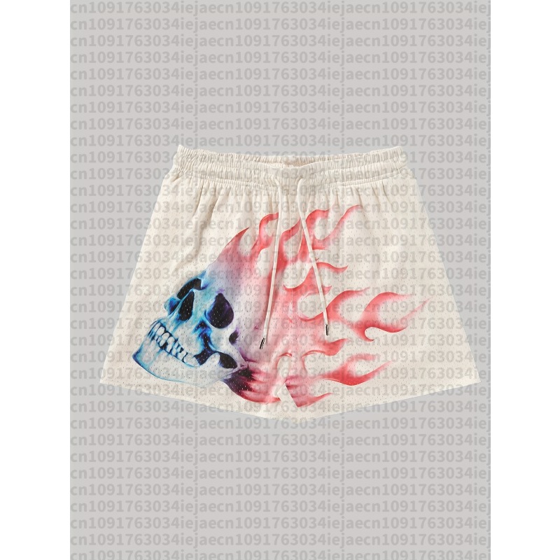 여름 통기성 농구 반바지 해골 불꽃 디자인 캐주얼 운동 - Running Gear Design 리뷰 및 가격
