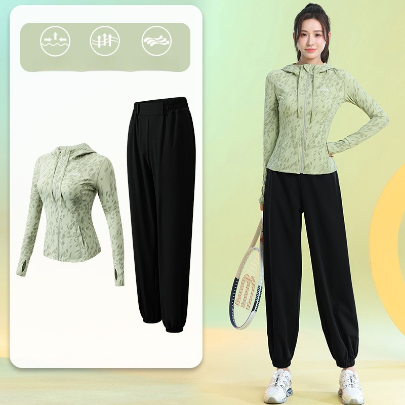 여성용 러닝 슈트 긴팔 플로럴 지퍼 후드 조거 팬츠 퀵 - Running Gear Usa 리뷰 및 가격